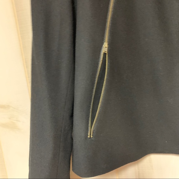 Harve Benard Black Wool Blazer Jacket 16 Zipper - Picture 4 of 8